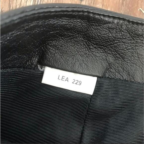 BCBGMaxAzria Lea 229 Black Leather Pants sz 4 - Picture 6 of 8